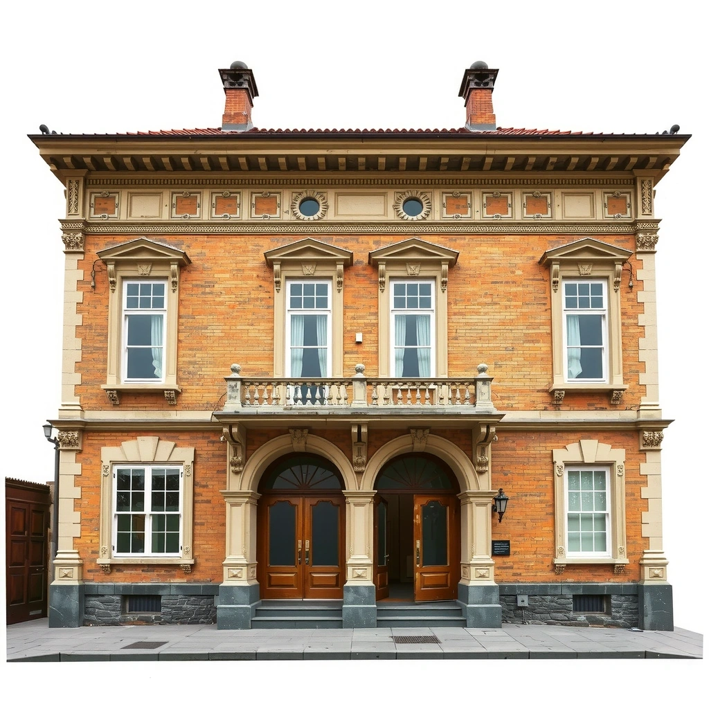 Historic building restoration showcasing preserved architectural details