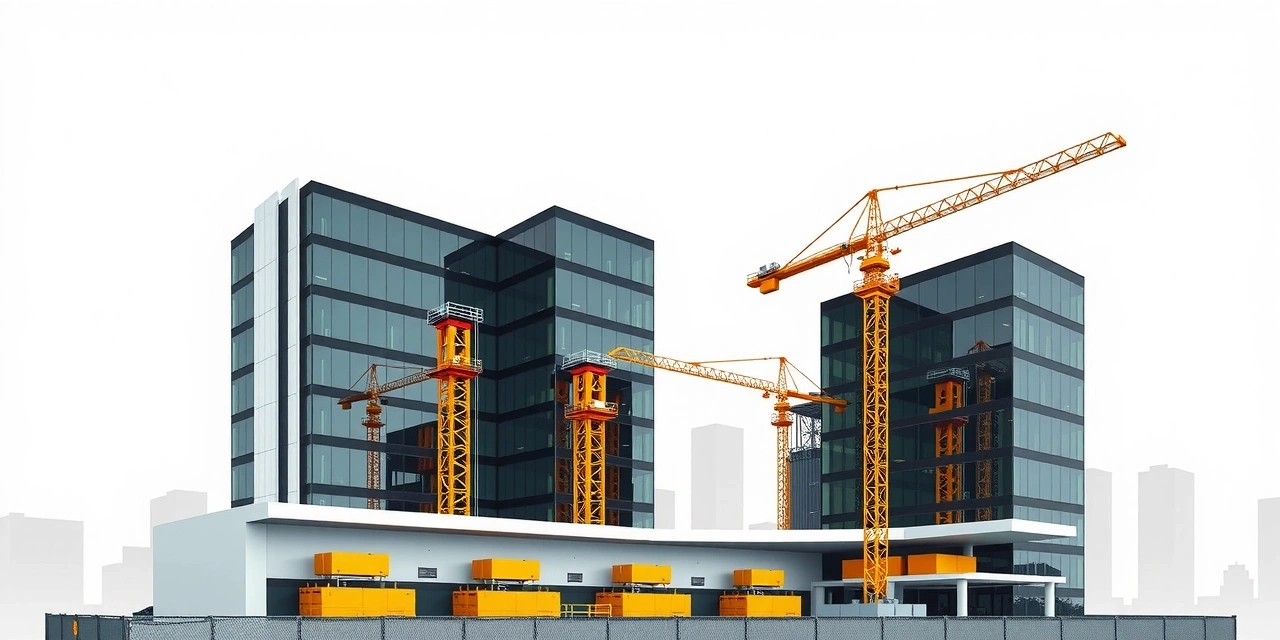 Commercial office building construction